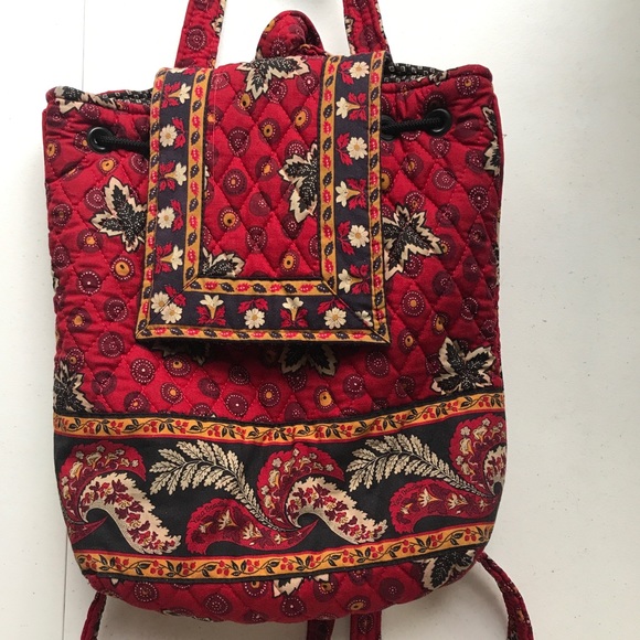 Vera Bradley backpack in “Red Coin” pattern - Picture 1 of 4